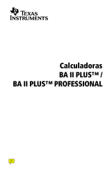 Texas Instruments BA II PLUS Manual Del Usuario