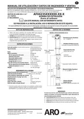 Ingersoll Rand ARO AF0423S Serie Manual De Utilización