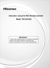 Hisense YXC-A01U Manual De Instrucciones