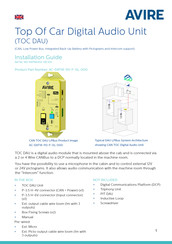 AVIRE AC-DAT18-110-F-0L-000 Guia De Instalacion