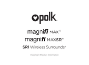 Polk magnifi MAXSR Manual Del Usuario