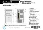 Dell Vostro 460 Información Sobre Funciones E Instalación