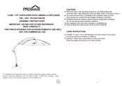 PROSHADE 1031593 Manual Del Usuario