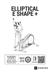 Decathlon Domyos ELLIPTICAL E SHAPE Manual Del Usuario