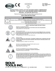 Sioux SZEA8000 Serie Instrucciones Y Lista De Partes