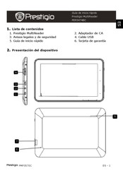 Prestigio MULTIREADER PER5474BC Guia De Inicio Rapido