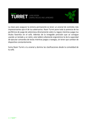 Razer TURRET Manual Del Usuario