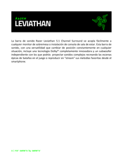 Razer Leviathan Manual De Instrucciones