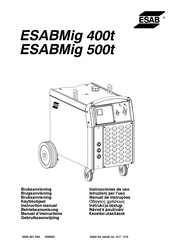 ESAB ESABMig 400t Instrucciones De Uso