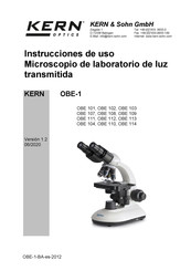 KERN Optics OBE 111 Instrucciones De Uso