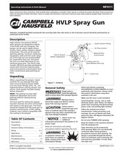 Campbell Hausfeld HVLP Instrucciones De Operación