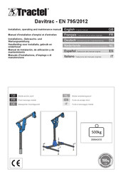 Tractel 286819 Manual De Instalación, De Utilización Y De Mantenimiento