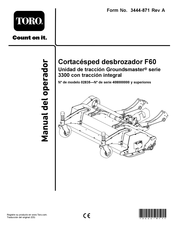 Toro F60 Manual Del Operador