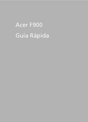 Acer F900 Guía Rápida