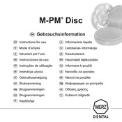 Merz M-PM Disc Instrucciones De Uso