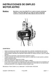 Altrex Astro E86-CTO Monofásico Instrucciones De Empleo