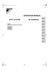 Daikin FFQ35BV1B Operación Manual