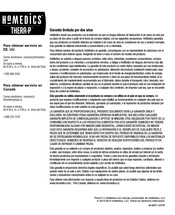 HoMedics BKP-110-THP Manual De Instrucciones E Información De Garantía