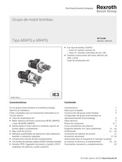 Bosch Rexroth ABHPG Manual Del Usuario