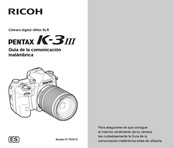 Ricoh PENTAX K-3 III Guía De La Comunicación Inalámbrica