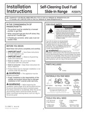GE P2S975 Instrucciones De Instalación