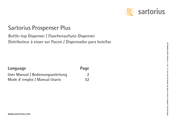 Sartorius Prospenser Plus Manual De Usario