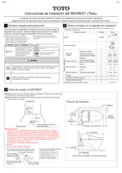 Toto NEOREST Instrucciones De Instalación