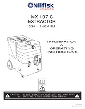 Nilfisk MX 107 C Instrucciones De Uso