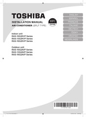 Toshiba RAS-10G2KVP Serie Manual De Instalación