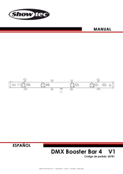 SHOWTEC DMX Booster Bar 4 Manual De Instrucciones