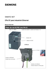 Siemens SIMATIC NET IE/PB Link PN IO Manual Del Usuario