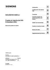 Siemens SINUMERIK 840D sl Manual De Puesta En Marcha