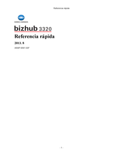 Konica Minolta bizhub 3320 Referencia Rápida