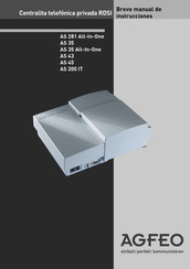 AGFEO AS 45 Breve Manual De Instrucciones