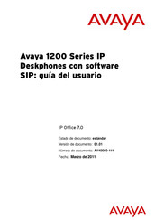 Avaya 1200 Serie Guia Del Usuario