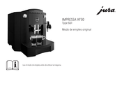 Jura IMPRESSA XF50 Modo De Empleo Original