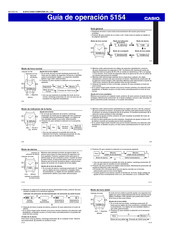 Casio 5154 Guía De Operación