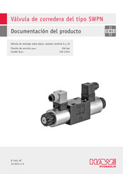 HAWE Hydraulik SWPN 81 Documentación Del Producto