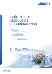 Omron G9SR Serie Guía Rápida