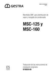 GESTRA MSC-125 Traducción De Las Instrucciones De Instalación Originales