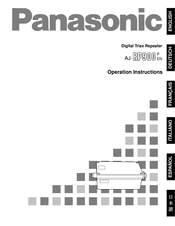 Panasonic AJ-RP900EN Manual De Instrucciones