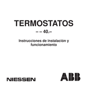 ABB NIESSEN 40 Instrucciones De Instalación Y Funcionamiento