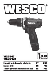 Wesco WS2547K Manual Del Usuario