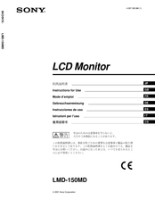 Sony LMD-150MD Instrucciones De Uso