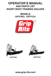 Grip Rite GRTFR83 Manual Del Operador