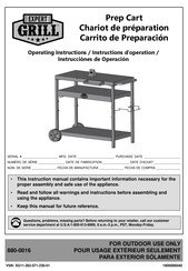 EXPERT GRILL 880-0016 Instrucciones De Operación