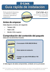 D-Link DKVM-4U Guía Rápida De Instalación