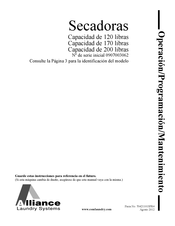 Alliance Laundry Systems IPD170G2-IT170L Operación/Programación