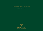 ROLEX OYSTER PERPETUAL AIR-KING Manual Del Usuario