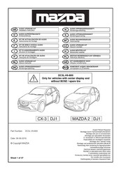 Mazda DC3L-V6-800 Instrucciones De Montaje